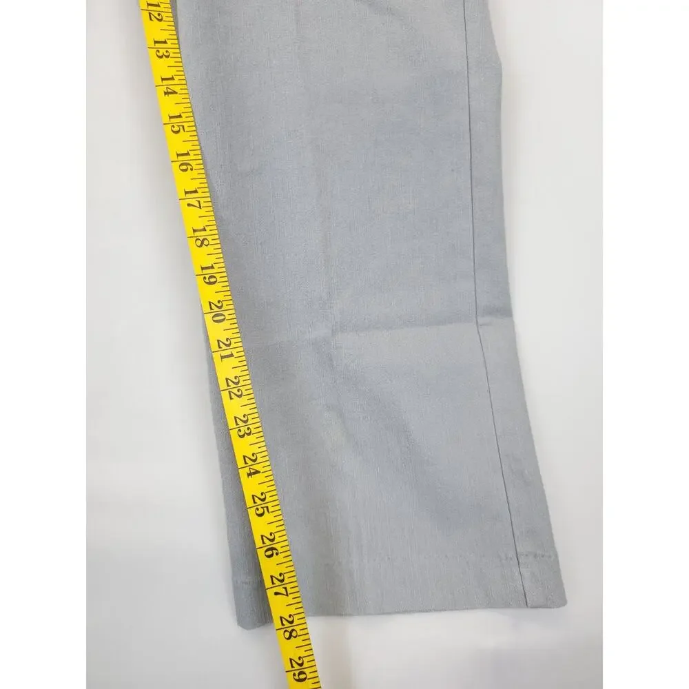 Alfred Dunner Pull-on Pants Proportioned Med Stretch Ramie Blend Women 12P‎ Gray
